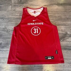 Iowa State Cyclones Nike Reversible Basketball Jersey Women XL Red Gray #31